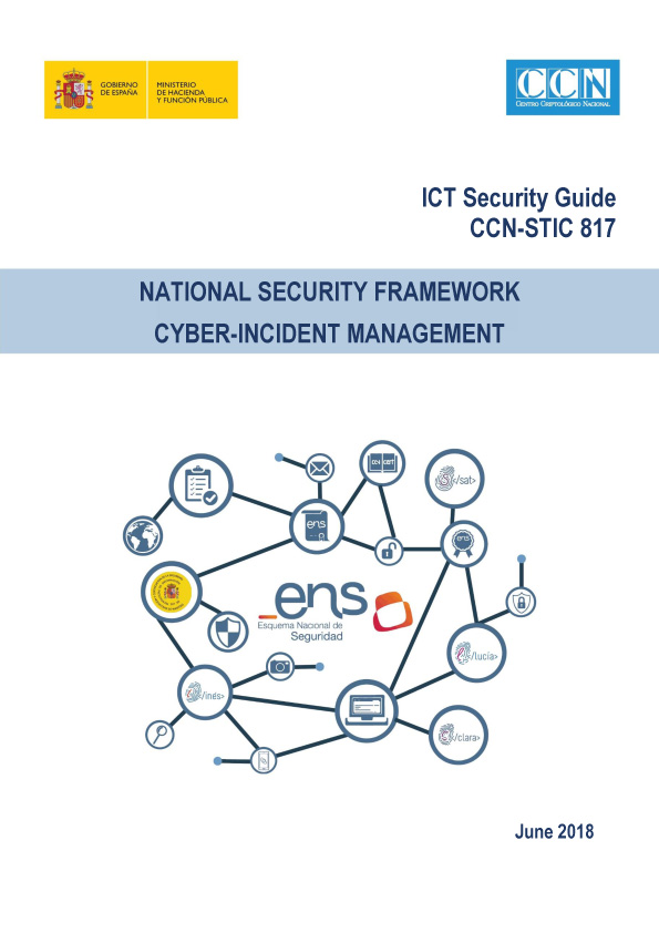 CCN-STIC-817 National Security Framework cyber-incident management