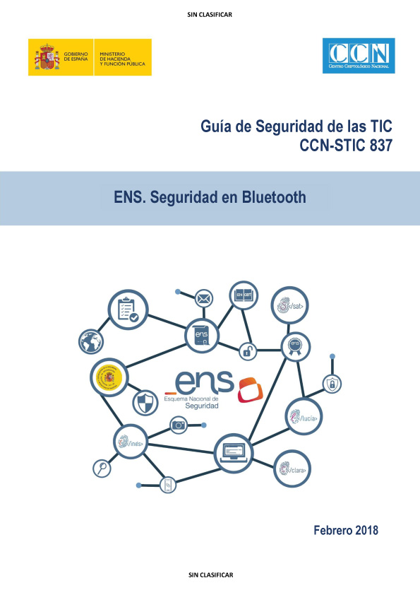 CCN-STIC-837 ENS – Seguretat en Bluetooth