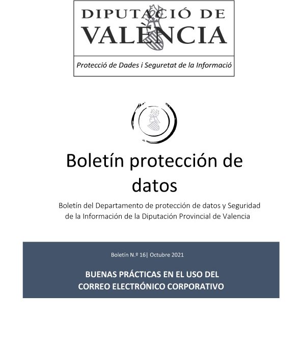 Boletín nº 16 – Buenas prácticas en el uso del correo electrónico corporativo