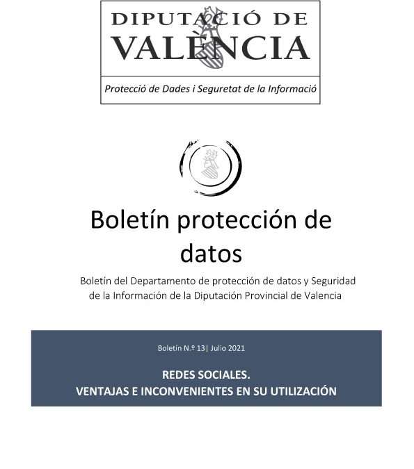 Boletín nº 13 – Redes Sociales. Ventajas e inconvenientes en su utilización