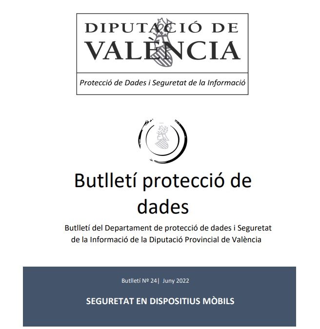 Butlletí núm. 24 – Seguretat en dispositius mòbils