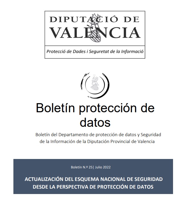 Boletín nº 25 – Actualización esquema nacional seguridad