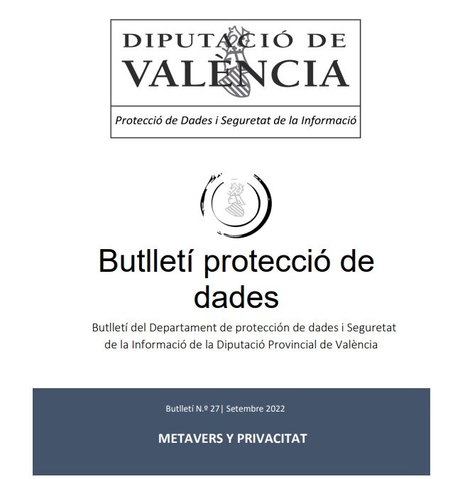 Butlletí núm. 27 – Metaverso i privacitat