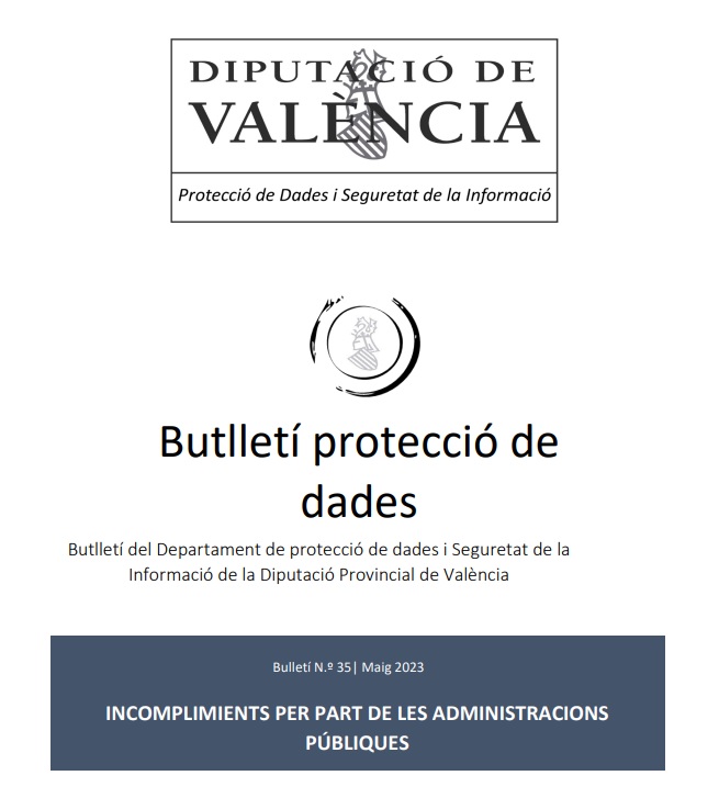Butlletí núm. 35 – Incompliment per part de les administracions públiques