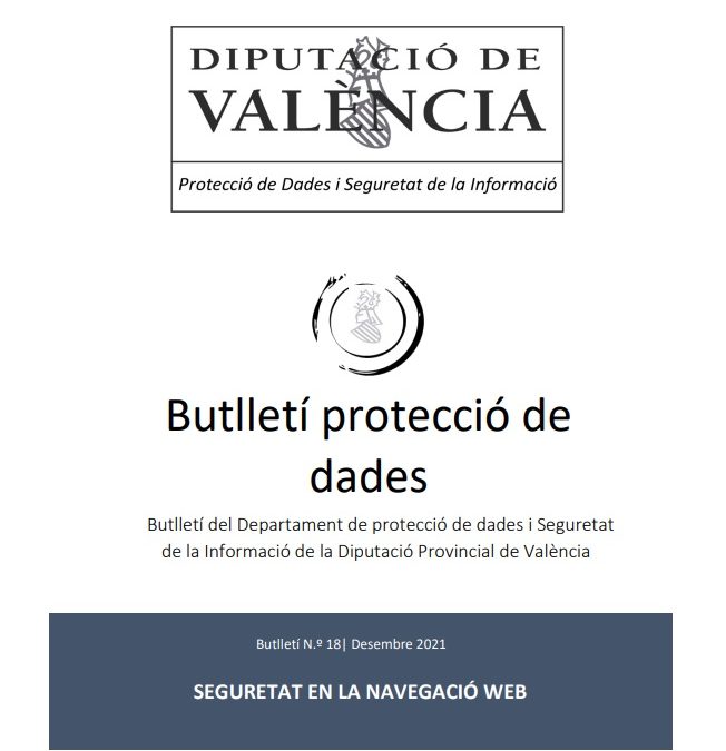 Butlletí núm. 18 – Seguretat en la navegació Web